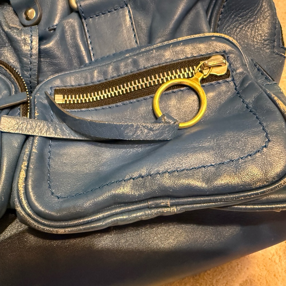 Vintage Chloe Betty Blue Leather Shoulder Bag - Picture 16 of 16
